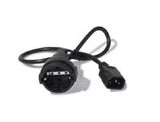 APC AP9880 power cable Black 0.6 m C14 coupler CEE7/7