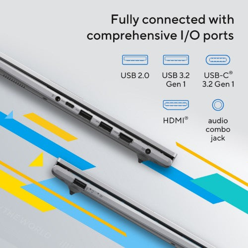 ASUS Vivobook 15 X1504VA-BQ4308W Intel Core 3 100U Laptop 39.6 cm (15.6") Full HD 8 GB DDR5-SDRAM 512 GB SSD Wi-Fi 6 (802.11ax) Windows 11 Home Silver