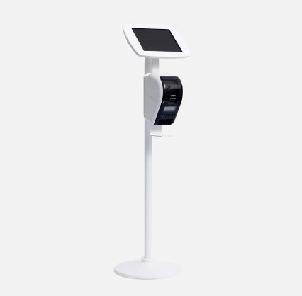 Bouncepad Floorstanding with Brother Printer mount tablet security enclosure White 24.6 cm (9.7")