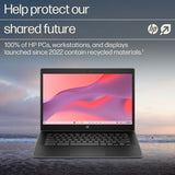 HP Chromebook Fortis G1i Intel® N N250 35.6 cm (14") HD 8 GB LPDDR5x-SDRAM 128 GB UFS Wi-Fi 6E (802.11ax) ChromeOS Black