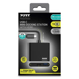 Port Designs PORT Connect DOCKING MINI TYPE C HDMI + USB3 + USB-C PD Docking Station