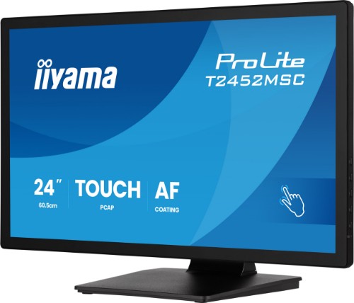 iiyama ProLite T2452MSC-B2 computer monitor 61 cm (24") 1920 x 1080 pixels Full HD Touchscreen