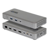 StarTech.com USB4 Docking Station, Driverless Dual 4K for macOS and Windows, Universal USB-C Dock with 100W Laptop Charging and 2.5GbE