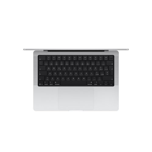 Apple MacBook Pro CTO 14", Silver, M5 (10 Core Cpu And 10 Core Gpu and 16-Core Neural Engine), 32GB unified memory, 1TB SSD storage, Backlit Magic Keyboard with Touch ID - Danish, 96W USB-C Power Adapter, Standard display, UK Power Supply