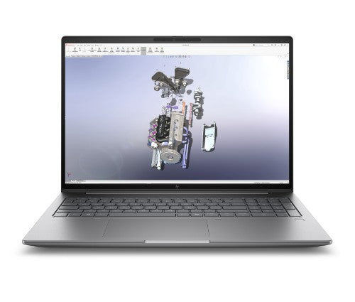 HP Zbook X G1i 16 inch Mobile Workstation PC Wolf Pro Security Edition - Data Science Intel Core Ultra 7 225H 40.6 cm (16") 2.5K 32 GB DDR5-SDRAM 1 TB SSD NVIDIA RTX PRO 500 Blackwell Wi-Fi 7 (802.11be) Windows 11 Pro AI Workstation, AI PC Silver