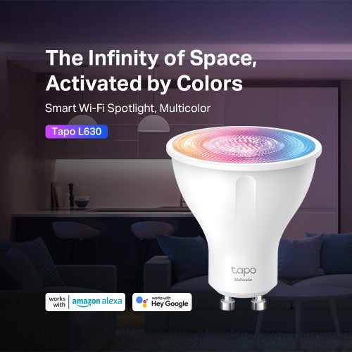 TP-Link Tapo Smart Wi-Fi Spotlight, Dimmable, 2-Pack