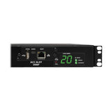 Tripp Lite PDUMH20HVATNET 3.8kW Single-Phase Switched Automatic Transfer Switch PDU, Two 200-240V C20 Inlets, 8 C13 & 2 C19 Outputs, 1U, TAA