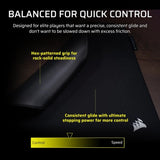 Corsair MM PRO Control Medium Esports-Tuned Cloth Mouse Pad - Black