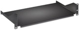Intellinet 19" Cantilever Shelf, 2U, Fixed, Depth 400mm, Max 25kg, Black, Three Year Warranty