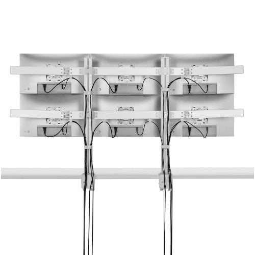 StarTech.com Six-Monitor Desk Mount with Crossbar, Up To 32-inch Computer Screens, Max 17.6lb (8kg) each, Dual Column, C-clamp/Grommet, Height Adjustable