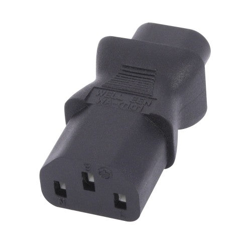 Lindy IEC C8 Figure 8 Socket to IEC C13 3 Pin Plug Adapter