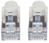 Intellinet Network Patch Cable, Cat6, 0.25m, Grey, Copper, S/FTP, LSOH / LSZH, PVC, RJ45, Gold Plated Contacts, Snagless, Booted, Lifetime Warranty