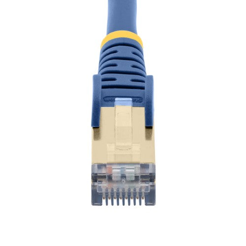 StarTech.com 5m CAT6a Ethernet Cable - 10 Gigabit Shielded Snagless RJ45 100W PoE Patch Cord - 10GbE STP Network Cable w/Strain Relief - Blue Fluke Tested/Wiring is UL Certified/TIA