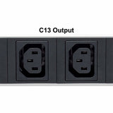 Intellinet 19" Intelligent 8-Port PDU, 19" Rackmountable C13 Intelligent Power Distribution Unit; Monitors Power, Temperature and Humidity