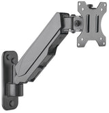 Manhattan Wall Mount for TV & Monitors (Spring Arm 2 pivots), For screens 17" to 32", VESA compatibility: 75x75mm and 100x100mm - check the dimensions of the four mounting holes on back of screen to ensure it fits, Max 8kg, Black, Bracket, Lifetime Warran