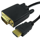 Cables Direct 77HDMI-VGCAB011 video cable adapter 1 m HDMI VGA (D-Sub) Black