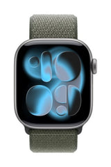 Apple MFFD4ZM/A smart wearable accessory Band Green Nylon, Recycled polyester, Spandex