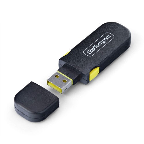 StarTech.com USB-A Port Blocker Key with 4x Locking USB-A Dust Cover Plugs, Snap-In Reusable Port Protectors for Laptops & Computers