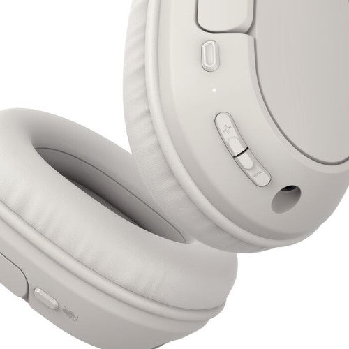 Belkin AUD009HQSA headphones/headset Wireless Head-band Calls/Music USB Type-C Bluetooth Sand