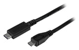 StarTech.com 3ft (1m) USB-C to Micro USB-B Cable, Data Cord, USB 2.0, USB C to Micro-B Data Transfer Cable