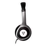 V7 HA520-2EP headphones/headset Wired Head-band Music Black, Silver