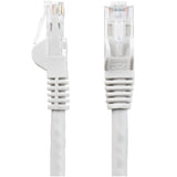 StarTech.com 50ft CAT6 Cable - White CAT6 Ethernet Cable - Gigabit Ethernet Wire - 250MHz 100W PoE RJ45 UTP CAT 6 Network/Patch Cord Snagless - Individually Tested