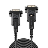 Lindy 50m Fibre Optic Hybrid Micro-HDMI 18G Cable with Detachable HDMI and DVI Connectors