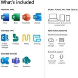 Microsoft Office 365 Business Standard Office suite 1 license(s) 1 year(s)