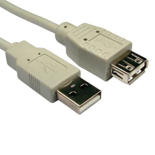 Cables Direct USB 2.0 A/F 5.0m USB cable 5 m USB A Beige