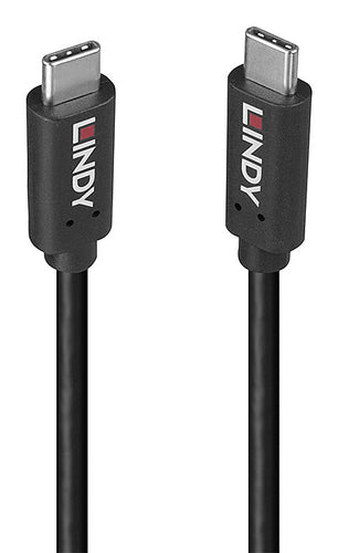 Lindy 36976 USB cable USB 3.2 Gen 2x2 1 m USB C Black