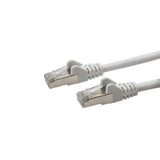 connektgear 2m RJ45 CAT6a SSTP Stranded Flush Moulded LS0H Network Cable - 26AWG - White