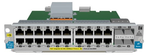 HPE 20-port GT PoE+/4-port SFP v2 zl network switch module Gigabit Ethernet