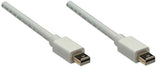 Manhattan Mini DisplayPort 1.2 Cable, 4K@60Hz, 1m, Male to Male, Bi-Directional, White, Lifetime Warranty, Equivalent to MDPMM1MW.