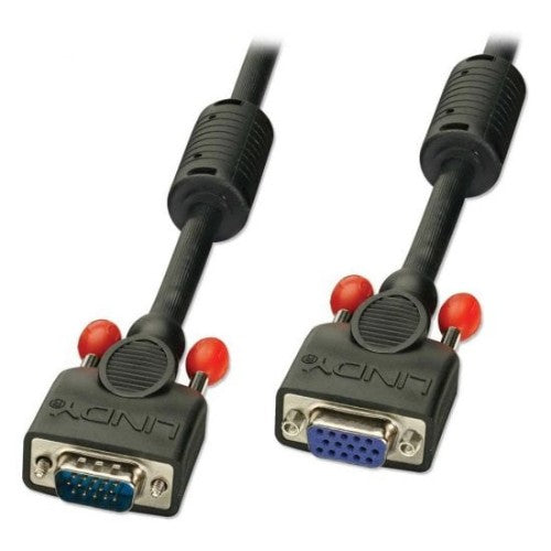 Lindy 1m Premium SVGA Monitor Extension Cable, Black