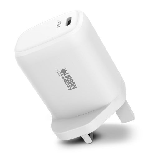 Urban Factory POWEE: USB-C CHARGER - 65Watts (UK plug) BLANC