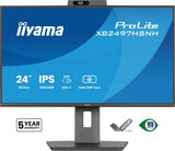 iiyama ProLite XB2497HSNH-B1 24IN IPS LCD 4MS 1920X1080 350CD/M2 HDMI/DP/USB 2 computer monitor 60.5 cm (23.8") 1920 x 1080 pixels Full HD Black
