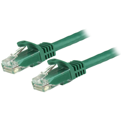 StarTech.com 3m CAT6 Ethernet Cable - Green CAT 6 Gigabit Ethernet Wire -250MHz 100W PoE RJ45 UTP Network/Patch Cord Snagless w/Strain Relief Individually Tested