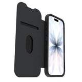 OtterBox React Folio MagSafe Series for Apple iPhone 17, Black Crystal, transparent/black