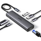 Ugreen REVODOK 6-IN-1 4K@60HZ HDMI ETH DOCK Docking Grey