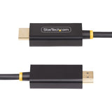 StarTech.com 2m DisplayPort to HDMI Adapter Cable, 4K 60Hz with HDR, DP to HDMI 2.0b, Active Video Converter, DisplayPort Desktop to HDMI Monitor