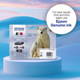 Epson C13T26364010/26XL Ink cartridge multi pack Bk,C,M,Y high-capacity XL 1x500,3x700, 12ml 3x10ml Pack=4 for Epson XP 600