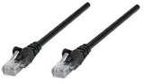 Intellinet Network Patch Cable, Cat6A, 0.25m, Black, Copper, S/FTP, LSOH / LSZH, PVC, RJ45, Gold Plated Contacts, Snagless, Booted, Lifetime Warranty