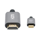 Manhattan USB-C to HDMI Cable, 4K@60Hz, 2m, Black, Male to Male, Three Year Warranty, Equivalent to CDP2HD2MBNL