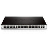 D-Link 52-Port Gigabit Smart Managed Switch including 4 x 100/1000Mbps Combo Ports