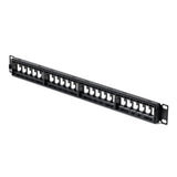 StarTech.com 24 Port 1U Blank Keystone Patch Panel, Rackmount Cat6 Patch Panel for RJ45 UTP Ethernet Network Jacks