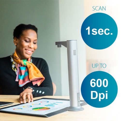 I.R.I.S. IRIScan Desk 7 Pro Overhead scanner 4912 x 3680 DPI A3 Black