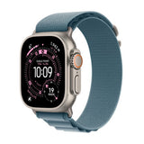 Apple Watch Ultra 3 GPS + Cellular 49mm Natural Titanium Case with Light Blue Alpine Loop - Small