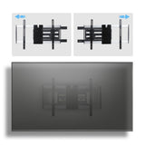 StarTech.com Ultra-Slim Articulating TV Wall Mount for up to 65-inch and 99lb/45kg Flat Screens, VESA 600x400, TAA-Compliant Low-Profile Bracket