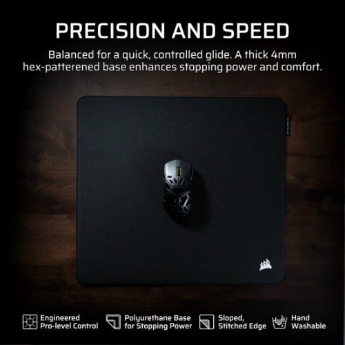 Corsair MM PRO Control Medium Esports-Tuned Cloth Mouse Pad - Black