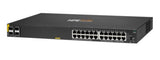 HPE Aruba Networking CX 6000 24p 10M/100M/1G Class4 PoE 4p SFP 1G 370W Switch